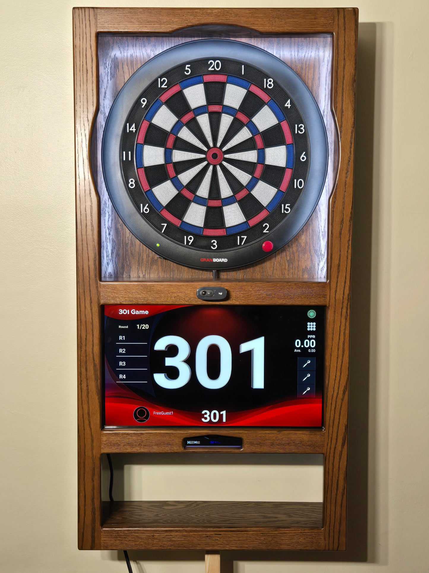 *Alpha Dart Board Cabinet